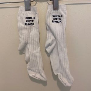 "Girls Bite Back" Garage Socks